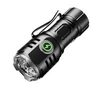 Skylla LED Torch Rechargeable, 6000L Super Bright Adjustable Focus Flashlight, 8 Lighting Modes, Long Battery Life, Waterproof Pocket Size Torch for Power Cuts, Emergency, Camping, Hiking, Outdoor