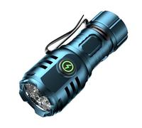 Skylla LED Torch Rechargeable, 6000L Super Bright Adjustable Focus Flashlight, 8 Lighting Modes, Long Battery Life, Waterproof Pocket Size Torch for Power Cuts, Emergency, Camping, Hiking, Outdoor