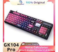 SKYLOONG GK104 Pro Mechanical E-sport Gamer Keyboard Full-Size Wireless Keyboard RGB Backlit Hot-Swappable Game Keyboard for PC Red JIUWEI-ASA