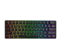 SKYLOONG GK61 SK61 60% Mechanical Gaming Keyboard (61Key Black, Optical Red Switch)