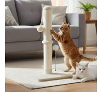 Skylos 54Cm Cat Scratching Post Natural Sisal Heavy Duty Scratcher Ball