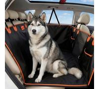 Skylos Back Seat Extender for Dogs, Waterproof Dog Car Seat Cover with Hard Bottom, Foldable Back Seat Cover for Dogs with Non Slip Base, Cars, SUVs and Trucks 147 x 70 x 75 cm