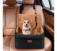 Skylos Brown Pet Dog Booster Car Seat Portable Travel Carrier Bed Basket