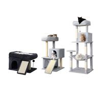 Skylos Cat Trees and Multi-Level Scratching Activity Towers: Skylos Cat Tree Tower with Large Perch