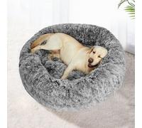 Skylos Dog Bed Cat Beds Washable Puppy Soft Warm Calming Cushion Round Xl