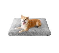 Skylos Dog Bed Medium, Calming Dog Bed with High-Density Filling, Non-Slip Bottom, Machine Washable Pet Bed for Crate, Car & Home, Grey 90x60x5cm