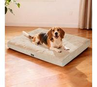Skylos Dog Bed Washable Pet Cushion Cage Mattress Crate Mat Non Slip Fleece