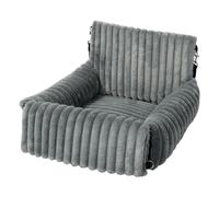 Skylos Dog Car Seat Booster Bed Carrier Memory Foam Travel Pet Seat Dark Grey