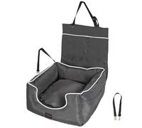 Skylos Dog Car Seat Booster Bed for Small Medium Dogs Detachable Front Grey | Waterproof Fabric,PP Cotton Cushion,Storage Pockets,Detachable Washable,Front Or Rear Seat,For Small Medium Dogs,Grey Finish