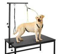 Skylos Dog Grooming Arm Adjustable 270° Steel, Clamp Hammock for Home, Black
