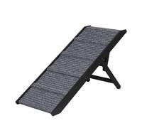 Skylos Dog Ramp For Bed 3-Height Adjustable Wooden Pet Ramp Frame 90x35cm | Wooden Frame,3-Height Adjustable,Non-Slip Carpet Surface,Foldable Storage,Small Medium Dogs,Home And Car Use,Non-Slip Base