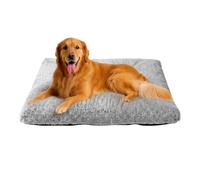 Skylos Extra Large Dog Bed, Calming Dog Bed with High-Density Filling, Non-Slip Bottom, Machine Washable Pet Bed for Crate, Car & Home, Grey 112x85x5cm