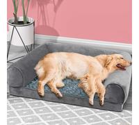 Skylos Extra Large Dog Bed Sofa Pet Bedding Soft Warm Mattress Cushion Pillow Mat Plush 112x89x26.7cm