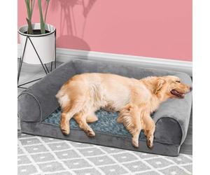 Skylos Extra Large Dog Bed Sofa Pet Bedding Soft Warm Mattress Cushion Pillow Mat Plush 112x89x26.7cm