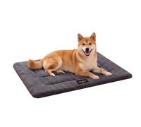 Skylos Large Dog Bed Mat - Washable High-Density Foam Pet Mattress for Puppies and Cats, Small Crate Cushion, 89x58cm, Dark Grey