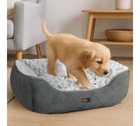 Skylos Pet Dog Cat Calming Bed Puppy Fluffy Plush Medium Washable Cushion