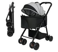 Skylos Pet Stroller Dog Cat Puppy Pram Pushchair Travel Cart Buggy Carrier