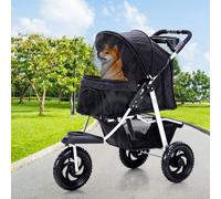 Skylos Pet Stroller Pram Dog Carrier Trailer Strollers 3 Wheels Foldable