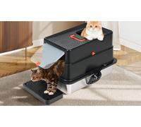 Skylos Stainless Steel Cat Litter Boxes: Skylos Extra-Large Enclosed Cat Litter Box