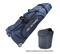 Skymax Golf Travel Cover Wheeled Flight Bag Hard Top Deluxe Padded Protection