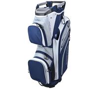 Skymax Jupiter Rain Dry Cart Bag Navy/White/Grey - Waterproof Golf Trolley Bag with 14 Way Divider, Cooler Pocket & Rain Hood