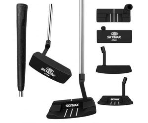 Skymax M27 LH Mallet Putter 35 Inch Satin Black Golf Putter with Steel Shaft