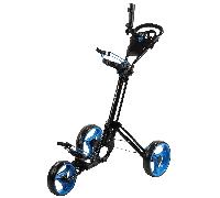 SKYMAX QWIK FOLD 3.0 GOLF PUSH TROLLEY - BLACK / BLUE +FREE GIFT
