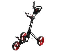 SKYMAX QWIK FOLD 3.0 GOLF PUSH TROLLEY - BLACK / RED +FREE GIFT