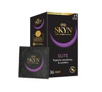SKYN Elite Condoms Pack of 36 / Skynfeel Latex Free for Men, Regular Size, Ultra-Thin & Soft, Smooth Straight Shape, 53mm Wide