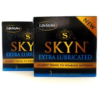 SKYN Extra Lubricated 2 Boxes of 6 Condoms Non-latex Polyisoprene Sensitive