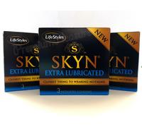 SKYN Extra Lubricated 2 Boxes of 6 Condoms Non-latex Polyisoprene Sensitive