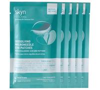 skyn ICELAND Dissolving Microneedle Eye Patches with Hyaluronic Acid & Peptides: to Hydrate, Firm and Smooth Fine Lines (5 Pack)