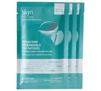 skyn ICELAND Dissolving Microneedle Eye Patches with Hyaluronic Acid & Peptides: to Hydrate, Firm and Smooth Fine Lines (3 Pack)