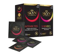 SKYN Intense Feel (Pack of 30) & 5 Senses+ (Pack of 5) Condoms