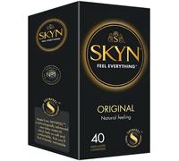 SKYN Original Condoms Pack of 40 SKYNFEEL Latex Free Condoms for Men, Regular S