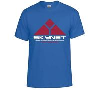 Skynet Cyberdyne Systems Inspired by Terminator Cotton T-Shirt Top Tee(Royal Blue, S)