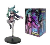 Skynomad 10cm Cyberpunk Edgerunners Figurines - David Martinez Lucy Rebecca Movable Doll Figures PVC Collection Model Toy Gift for Cyberpunk Anime Fans (Rebecca)