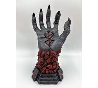 Skynomad Anime Berserk Guts Figurines - PVC Figma Black Swordsman Bloody Armour Statue for Collectors Desktop Berserk Anime Fans Figures (God Hand)