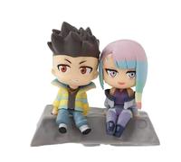 Skynomad Anime Cyberpunk Edgerunner Figures - 11cm David Martinez Lucy Rebecca Decoration Adult Car Collector for Anime Cyberpunk Edgerunner Fans (Trip to the moon)