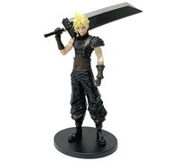 Skynomad Anime FF7 Figurines - 20cm Sephiroth, Cloud Strife & Tifa Lockhart PVC Rare Statues for Final Fantasy VII Anime Gaming Fans, Gifts & Collectors (Cloud Strife 22.5cm)