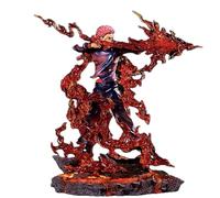 Skynomad Anime JJK Jujutsu Kaisen Ryomen Sukuna Figurine - 32cm Anime Action Figure PVC Collectible Statue Model for JJK Manga Fans & Room Décor (Sukuna Divine Flame)
