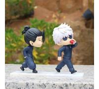 Skynomad Anime JJK Jujutsu Kaisen Yuji Gojo Megumi Figures - Decorative Collectibles for Jujutsu Kaisen Fans Popular Anime Manga Series (Gojo & Geto (Iconic Walk))
