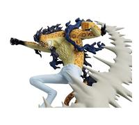 Skynomad Nika Luffy vs Lucci Battle Figurine - Gear 5 Monkey D. Luffy vs Rob Lucci Egghead PVC Model Gift Car Decoration, Desktop, Collection, Birthday Present for One Piece Anime Fans (Rob Lucci)