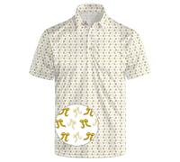 SKYNORA Golf Shirts for Men, Polo Shirts Short Sleeve Moisture Wicking Quick Dry Performance Print Golf Polo Shirts for Men, Pi-thon, Medium