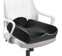 SKYNY Memory Foam Seat Cushion for Tailbone Pain Relief -Office Chair Cushion for Coccyx, Sciatica & Pressure Relief -Large Chair Cushions for Car Seat, Wheelchair, Bleacher - Washable Non-Slip Cover