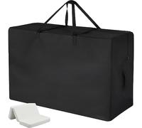 Skyour Folding Mattress Storage Bag Waterproof Foldable Memory Foam Tri-Fold Guest Bed Mattress Carry Case Bags for 4" Narrow Twin Mattresses 33x27x16in