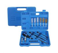 Skyplanet 19pcs Injection Nozzle Seal Tool Injector Manhole Cleaning Set,Diesel Injector Seat and Shaft Cleaner Cleaning Brush Kit