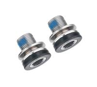 SkyPOOU 2Pcs Hexagonal Crank Arm Fixing Bolts Metal Bicycles Crank Bolts Screws For Square Cranksets And Bottom Brackets Capless Bottom Bracket Screws For Mountain And Road Bikes