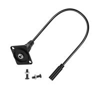 SkyPOOU 3.5mm Stereo Threaded Fixing Round Connector 1/8 Male/Female To Female Short Cable Panel Mount Headphone Adapter Panel Mount Sound Connector