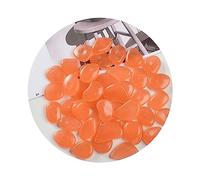 SkyPOOU 50/100Pcs Glowing Pebbles Fairy-Garden Fluorescent-Stone Fishtank Landscaping Stone Resin-Rocks Aquarium-Decoration Glowing The Dark Decorative Fish Tanks